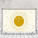 Lofaris Abstract Vintage Sunrise Boho Photo Booth Backdrop